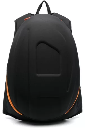 Diesel Men Rucksacks - Embossed-logo zipped backpack - Black