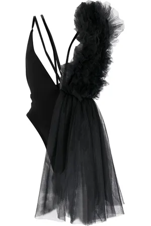 Alchemy Ruffled-detail V-neck bodysuit