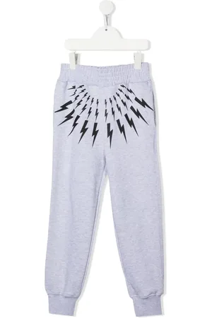 Neil Barrett Fair Isle Thunderbolt print joggers