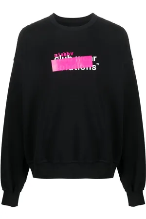 MISBHV Logo-print distressed sweatshirt