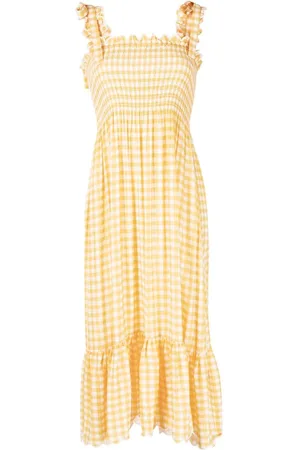 Ephemera Bow-detail gingham dress