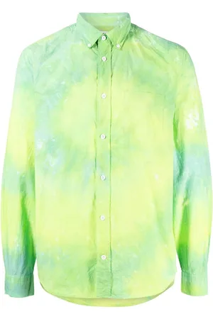 Stain Shade Long-sleeve tie-dye shirt