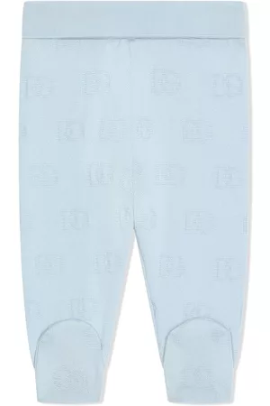 Dolce & Gabbana Leggings - DG jacquard-logo print trousers - Blue