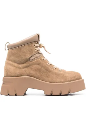 Gianvito Rossi Vancouver suede lace-up boots