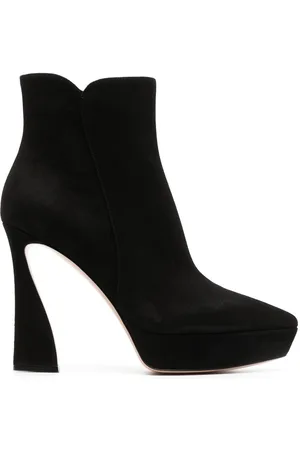 Gianvito Rossi Vertigo 85mm suede ankle boots