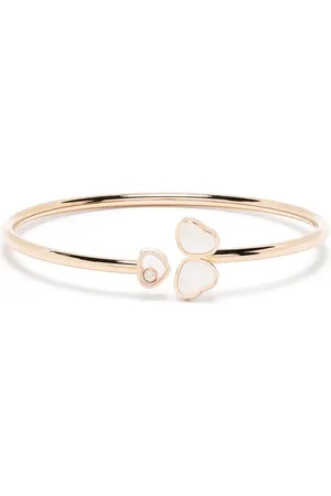 Chopard 18kt rose gold Happy Hearts Wings diamond and mother-of-pearl bangle