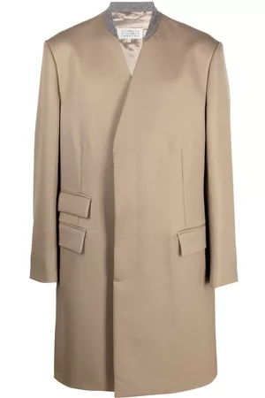 Maison Margiela Single-breasted wool coat - Neutrals