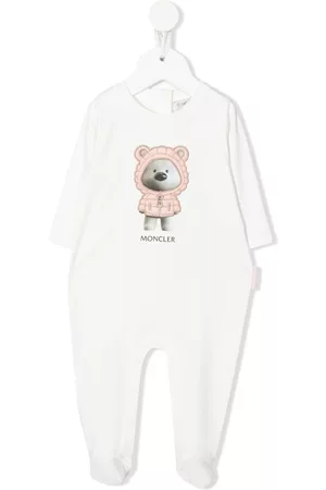 Moncler Bodysuits & All-In-Ones - Graphic-print babygrow - White