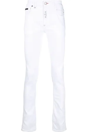 Philipp Plein Hexagon low-rise slim-cut jeans