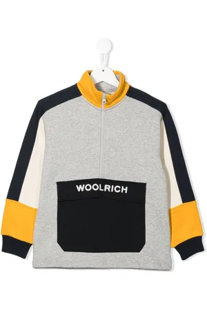 Woolrich Colour-block zip-collar sweatshirt