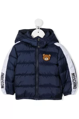 Moschino Teddy Bear patch padded jacket - Blue