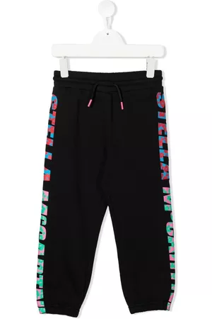 Stella McCartney Logo-print drawstring track-pants - Black