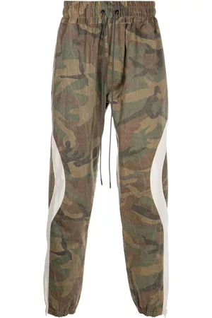 MOSTLY HEARD RARELY SEEN Panelled camouflage tapered joggers - Brown