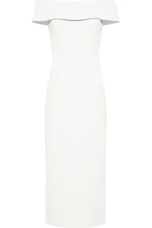 Rebecca Vallance Amore off-shoulder midi dress