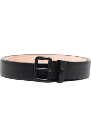 Alexander McQueen Men Belts - Leather buckle belt - Black