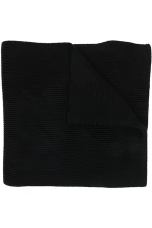 Moncler Men Scarves - Logo-patch scarf - Black