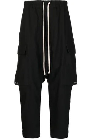 Rick Owens Drawstring drop-crotch trousers