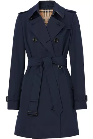 Burberry Women Trench Coats - The Short Chelsea Heritage belted trench coat - Blue