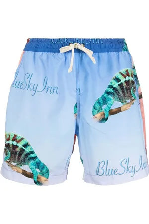 BLUE SKY INN Graphic-print swim shorts