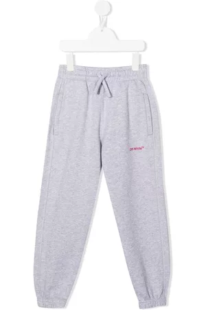 OFF-WHITE Sweatpants - Logo-embroidered track pants - Grey