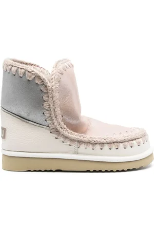 Mou Shearling-lined moccasin boots