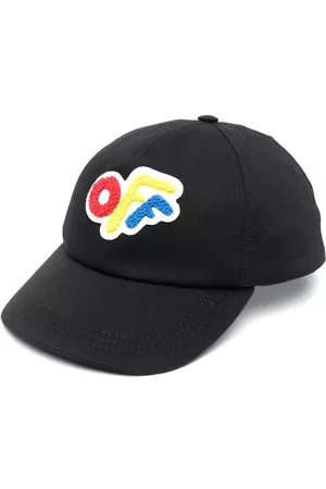 OFF-WHITE Girls Caps - Logo-patch baseball cap - Black