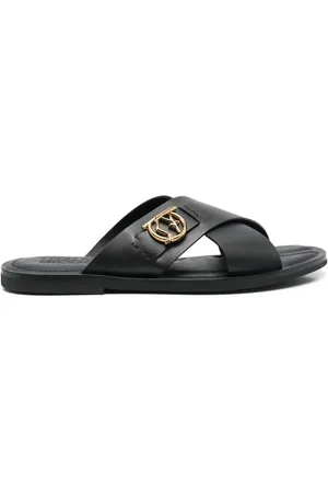 Salvatore Ferragamo Logo-plaque leather sandals