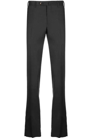 PT Torino Men Formal Pants - Slim-cut tailored trousers - Grey