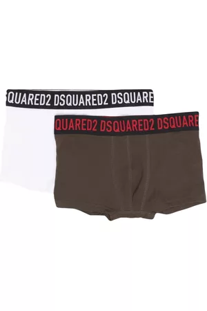 Dsquared2 Boys Boxer Shorts - TEEN logo-waist boxers (set of two) - White
