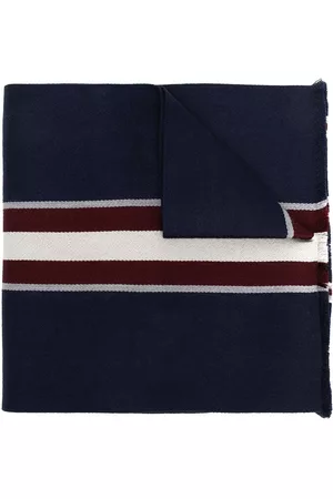 Bally Striped virgin wool scarf - Blue