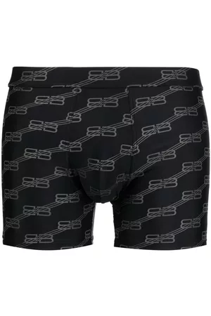 Balenciaga Logo-print swim trunks - Black