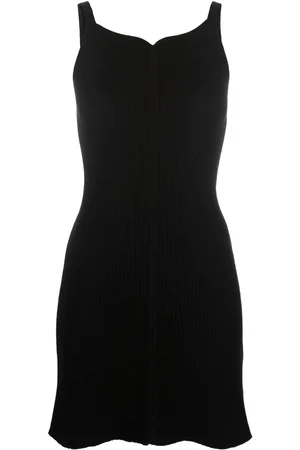 Courrèges Fitted sweetheart-neck mini dress