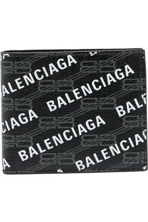 Balenciaga logo-print Leather Wallet - Farfetch