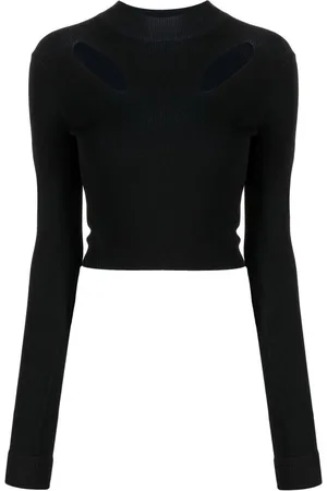 DION LEE Cut-out cropped sweater