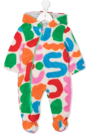 Stella McCartney Pajamas - Shape-print fleece pajama - Black
