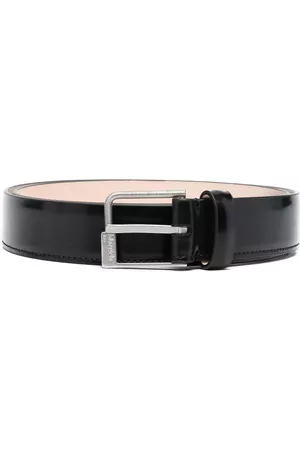 Maison Margiela Belts - Engraved-logo buckle belt - Black