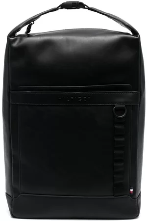 Tommy Hilfiger Faux-leather backpack - Black