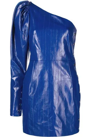 ROTATE Sequin-embellished one-shoulder dress