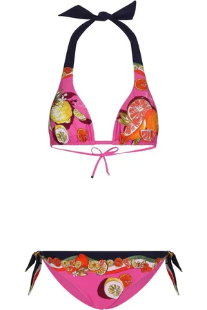 Dolce & Gabbana cherry-print Triangle Bikini - Farfetch