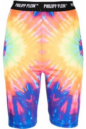 Philipp Plein Tie dye-print cycling shorts