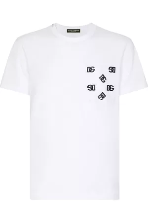 Dolce & Gabbana DG logo-print pocket T-shirt - White
