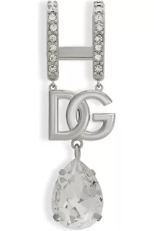 Dolce & Gabbana Men Rings - DG crystal lip-ring - Silver