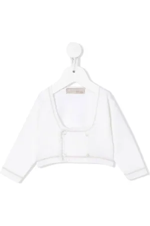 LA STUPENDERIA Double-breasted crop cardigan