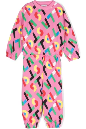 Stella McCartney Tracksuits - Logo graphic-print tracksuit - Pink