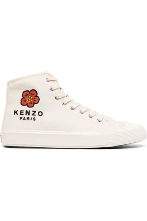 Kenzo Logo-embroidered high-top sneakers