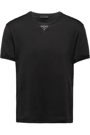 Prada Triangle-logo cotton T-shirt