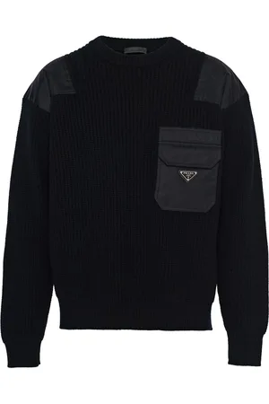 Prada Re-Nylon triangle-logo jumper