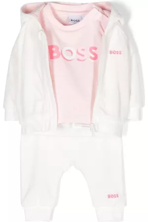 HUGO BOSS Sets - Logo-embellished tracksuit set - White
