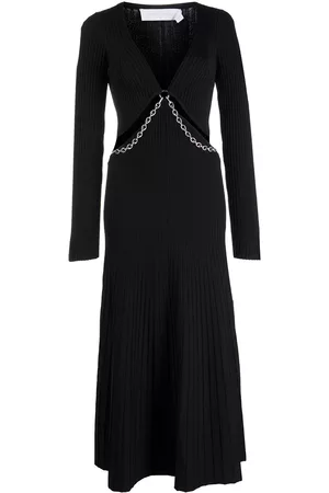 Simkhai Cut-out chain-embellished dress - Black
