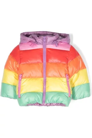 Stella McCartney Colour-block panel padded jacket - Purple